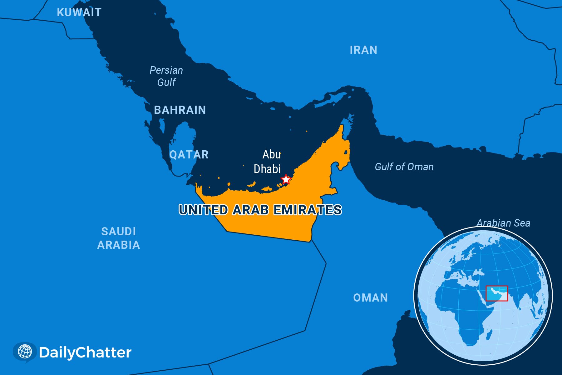 Map of United Arab Emirates